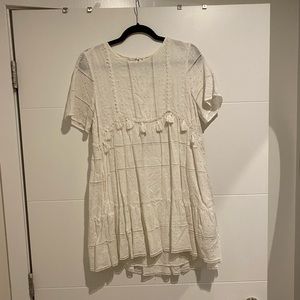 Zara TRF Eyelet mini Dress